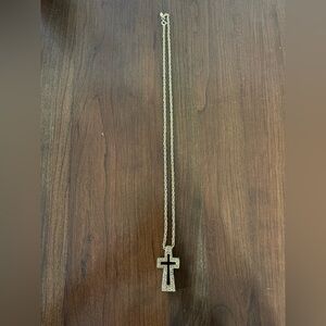 Vintage Celebrity NY Chunky Gold Cross Chain